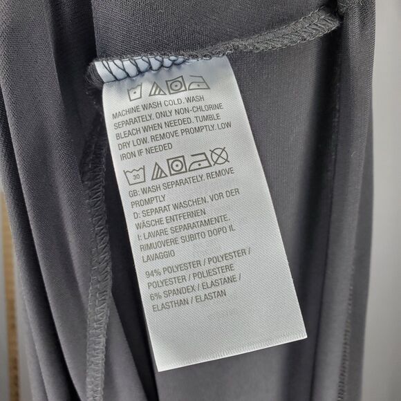 Attitudes By Renee Asymmetric Cardigan Women 3X Black Stretch Knit Open Front - Picture 6 of 6